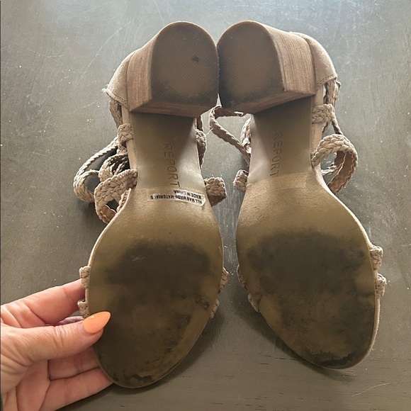 Report Braided Tan Heels - Picture 3 of 6